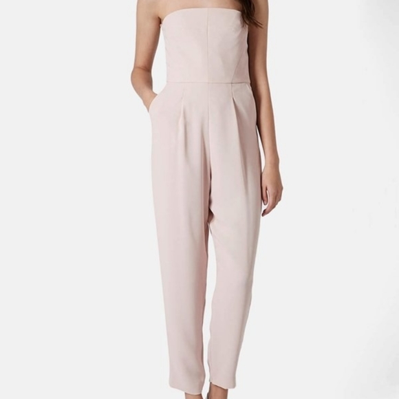 Topshop size 6 strapless jumpsuit - Picture 2 of 4
